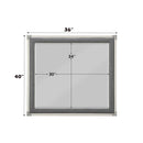 Orchest 36"x40" Mirror, Gray Finish Acme