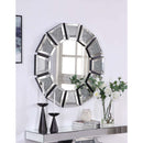 Noralie Accent 39"x39" Mirror, Mirrored, Faux Diamonds Acme