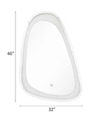 Noralie Accent 33"x46" Mirror w/Led, Mirrored & Faux Diamonds Acme