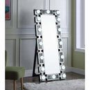 Noralie Floor 26"x63" Mirror, Mirrored & Faux Diamonds Acme