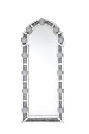 Noralie Floor 27"x63" Mirror, Mirrored & Faux Diamonds Acme