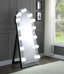 Noralie Floor 27"x63" Mirror, Mirrored & Faux Diamonds Acme