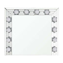 Noralie Accent 32"x28" Mirror, Mirrored & Faux Diamonds Acme