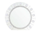 Farai Accent 32"x29" Mirror, Mirrored & Faux Crystal Diamonds Acme
