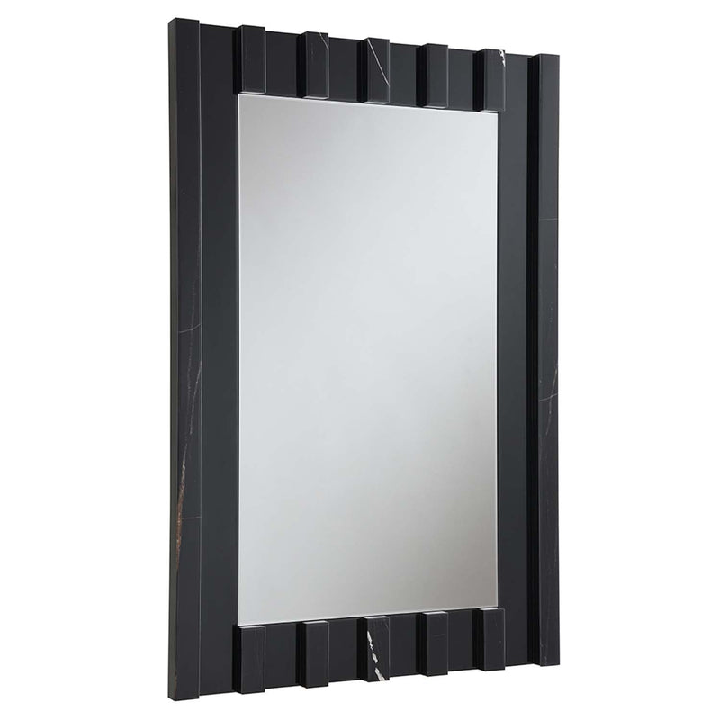 Drisana Accent 32"x47" Mirror, Black Mirrored Finish Acme