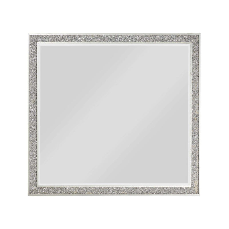 Sliverfluff 38"x36" Mirror, Mirrored & Champagne Finish Acme