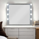 Sliverfluff 41"x36" Mirror w/Light, Mirrored & Champagne Finish Acme