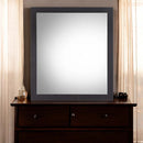 Eos 28"x32" Mirror, Walnut & Black Finish Acme
