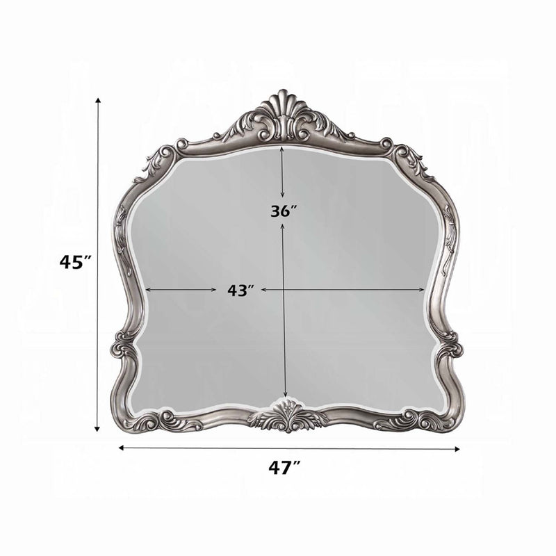 Ariadne 47"x45" Mirror, Antique Platinum Finish Acme