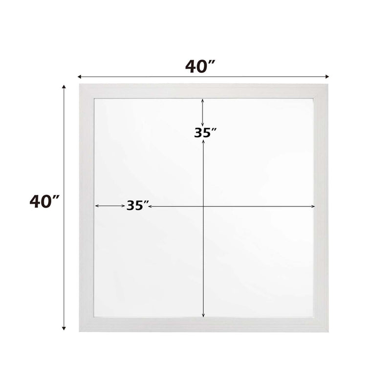 Casilda 40"x40" Mirror, White Finish Acme