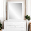Gaines 34"x39" Mirror, White High Gloss Finish Acme