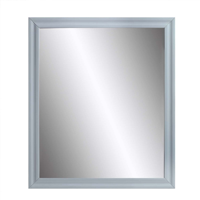 Gaines 34"x39" Mirror, Gray High Gloss Finish Acme