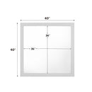 Zeena 40"x40" Mirror, White Finish Acme