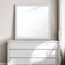 Zeena 40"x40" Mirror, White Finish Acme
