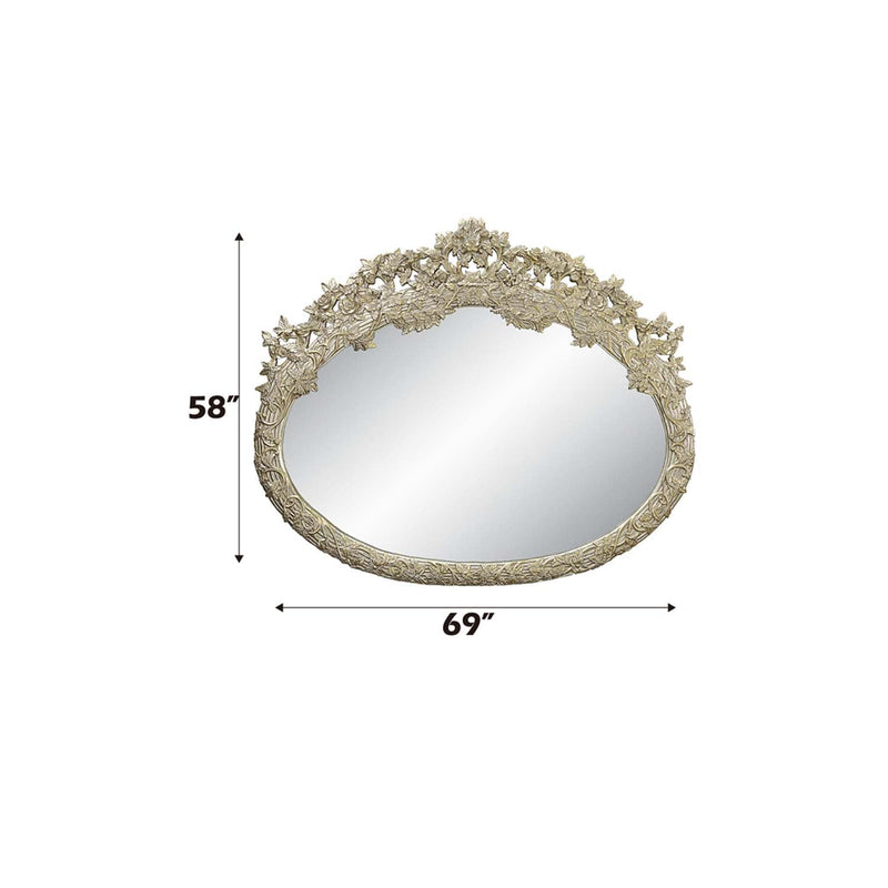 Sorina 69"x57" Mirror, Antique Gold Finish Acme