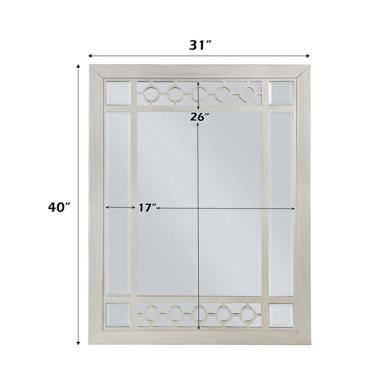 Varian 40"x31" Mirror, Silver & Mirrored Finish Acme