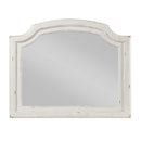 Jaqueline 47"x38" Mirror, Antique White Finish Acme
