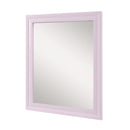 Gaines 34"x39" Mirror, Pink High Gloss Finish Acme