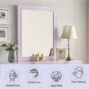 Gaines 34"x39" Mirror, Pink High Gloss Finish Acme