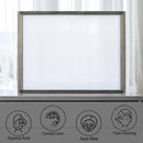 Jehoram 50"x38" Mirror, Gray Finish Acme