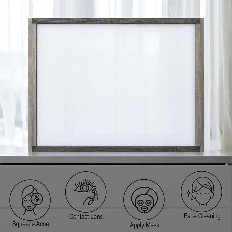 Jehoram 50"x38" Mirror, Gray Finish Acme