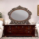 Devany OVAL 52.75"x42.5" Mirror, Cherry Finish Acme
