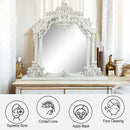 Vanaheim 59"x54" Mirror, Antique White Finish Acme