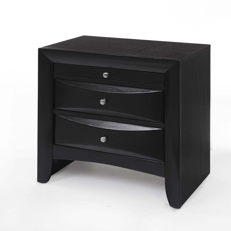 Ireland Nightstand, Black Finish Acme