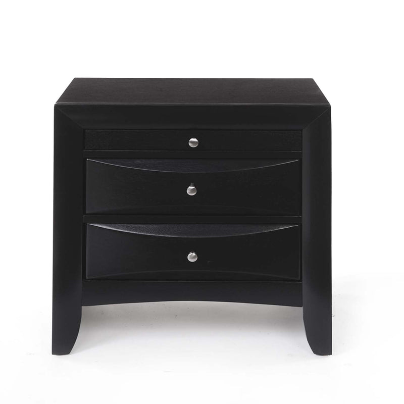Ireland Nightstand, Black Finish Acme