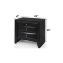Ireland Nightstand, Black Finish Acme