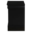Louis Philippe III Nightstand, Black Finish Acme