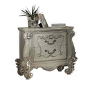 Versailles Nightstand, Bone White Finish Acme