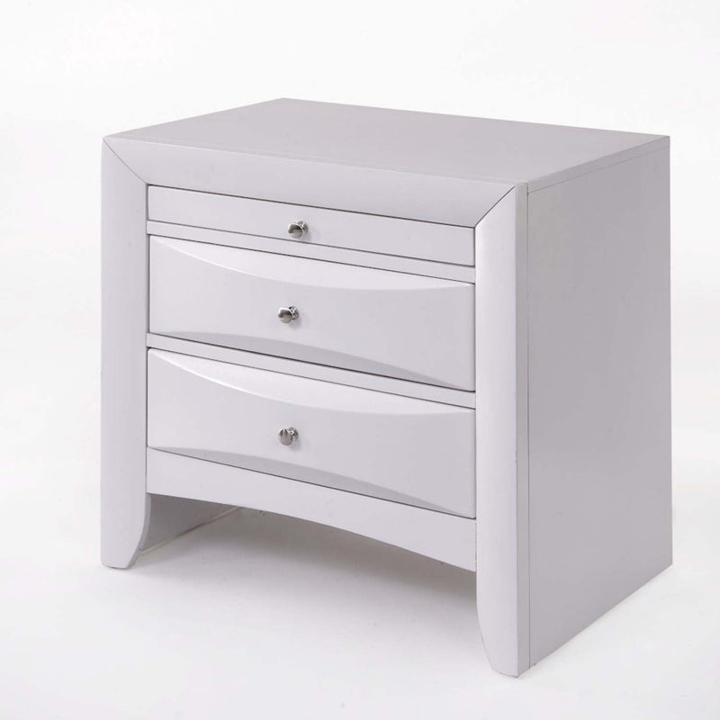 Ireland Nightstand, White Finish Acme