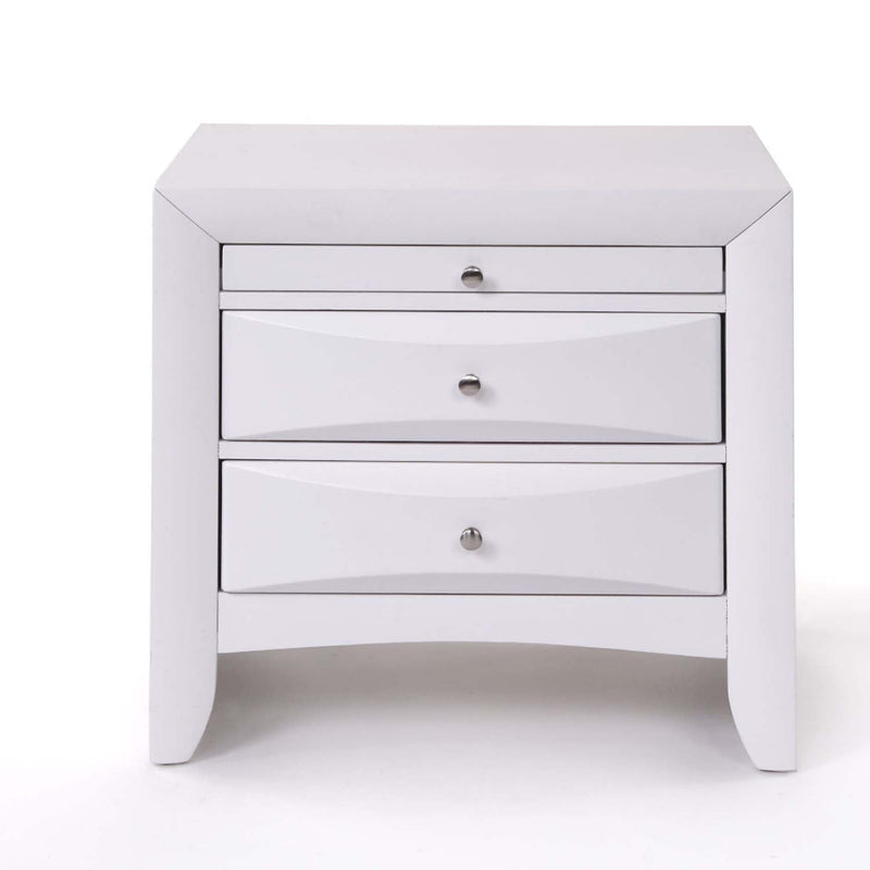 Ireland Nightstand, White Finish Acme
