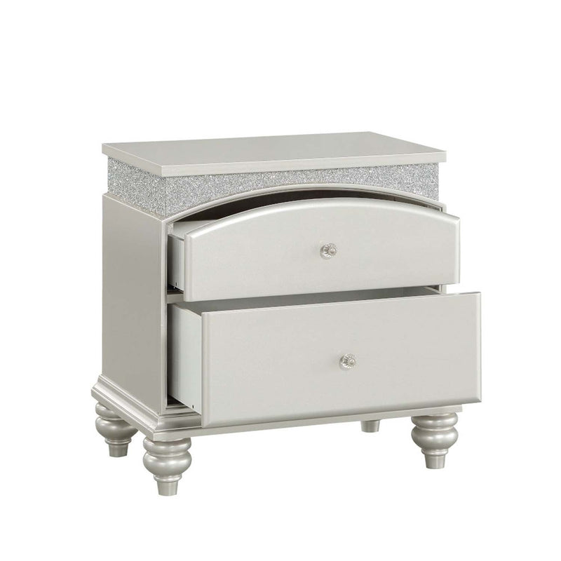 Maverick Nightstand, Platinum Finish Acme