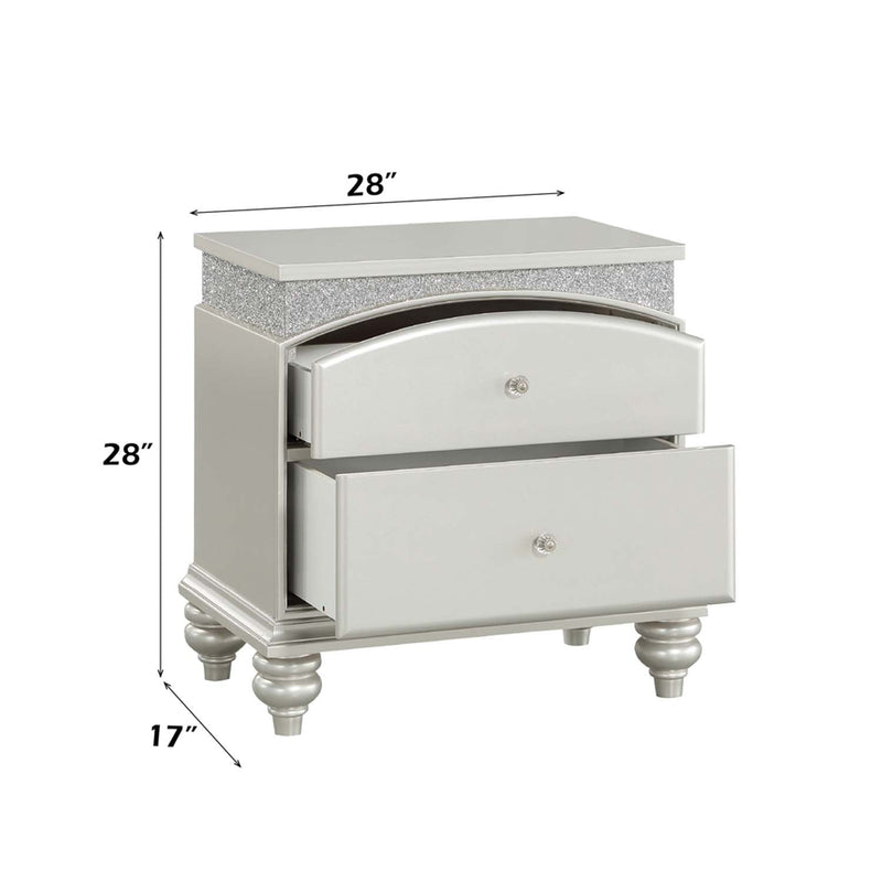 Maverick Nightstand, Platinum Finish Acme