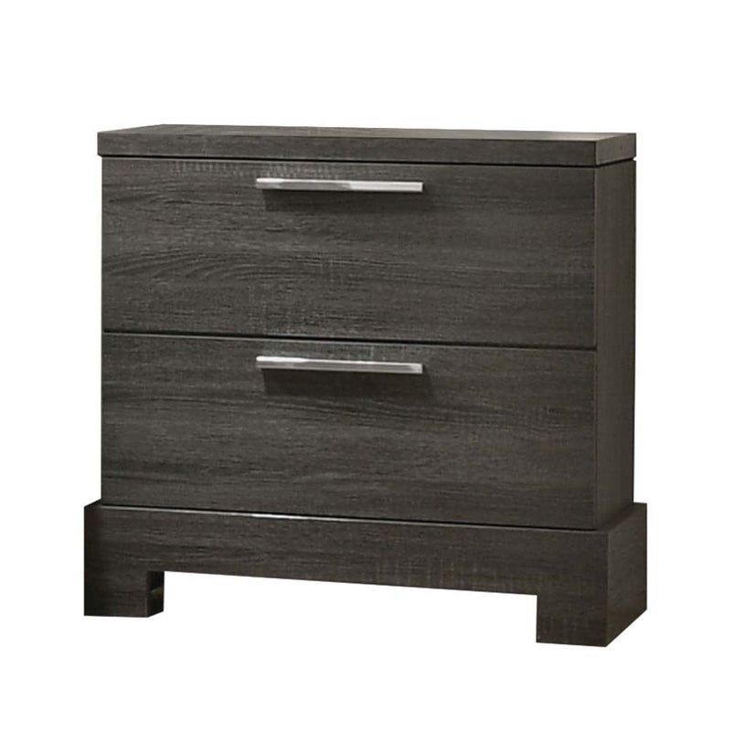 Lantha Nightstand, Gray Oak Finish Acme
