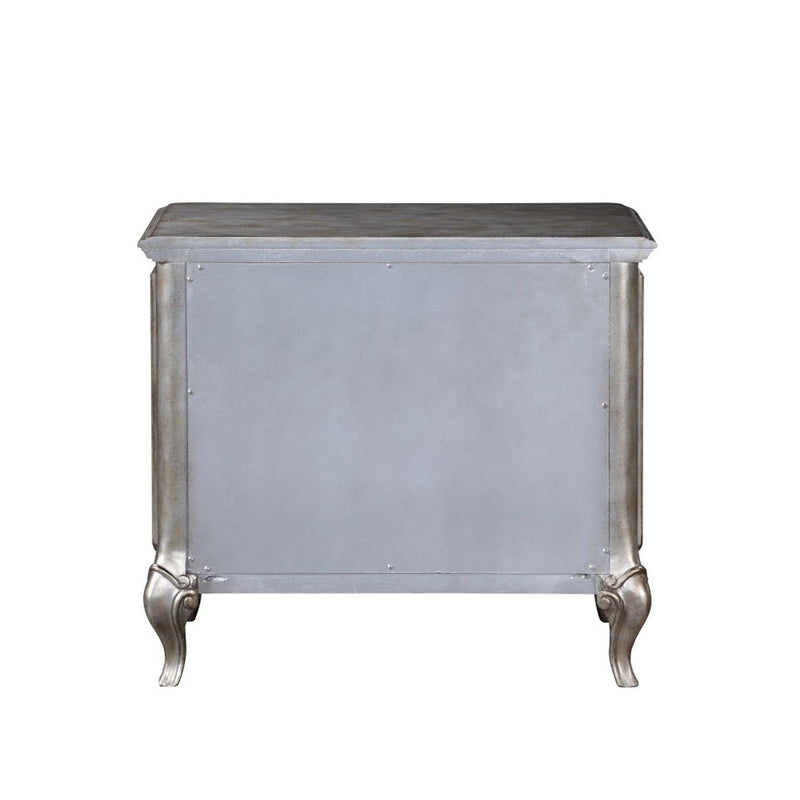 Esteban Nightstand, Antique Champagne Finish Acme