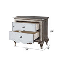 Esteban Nightstand, Antique Champagne Finish Acme