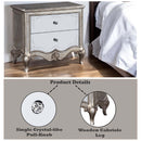 Esteban Nightstand, Antique Champagne Finish Acme