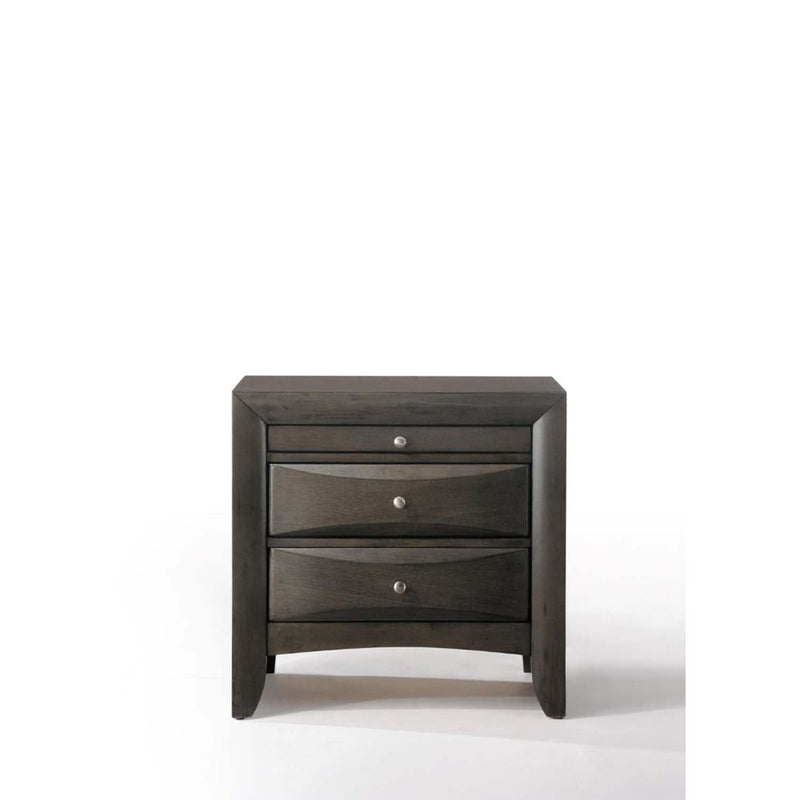 Ireland Nightstand, Gray Oak Finish Acme