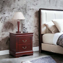 Louis Philippe Nightstand, Cherry Finish Acme