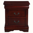 Louis Philippe Nightstand, Cherry Finish Acme