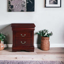 Louis Philippe Nightstand, Cherry Finish Acme