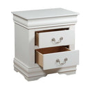Louis Philippe Nightstand, White Finish Acme