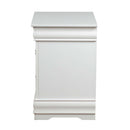 Louis Philippe Nightstand, White Finish Acme