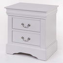 Louis Philippe III Nightstand, White Finish Acme