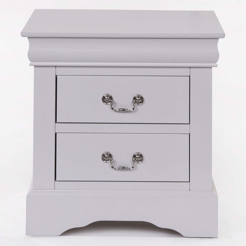Louis Philippe III Nightstand, White Finish Acme