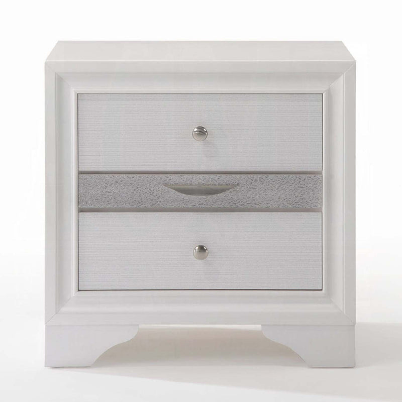 Naima Nightstand, White Finish Acme