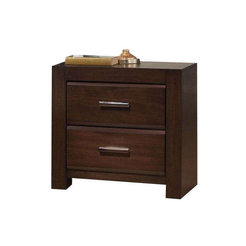 Oberreit Nightstand, Walnut Finish Acme